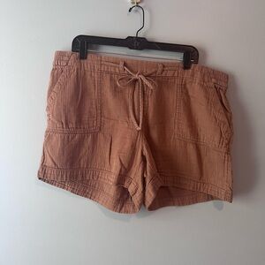 Old Navy Tan High Waist Shorts Relaxed Fit